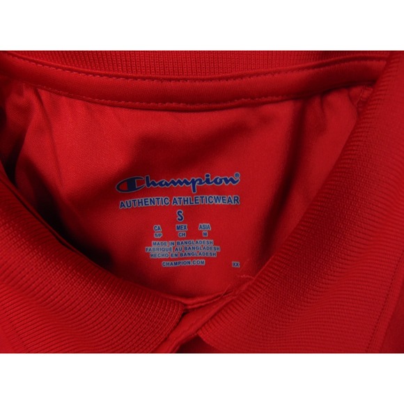 Georgia Bulldogs Shirt Mens Small Red Polo Short Sleeve Champion - Picture 7 of 8